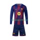 Kit Enfant Maillot Domicile FC Barcelone 2025-2026 à Manches Longues