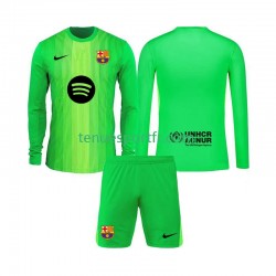 Kit Enfant Maillot Domicile FC Barcelone Gardien 2025-2026 à Manches Longues