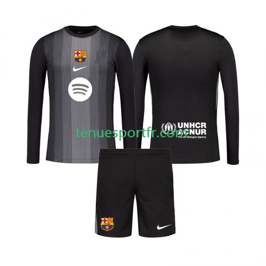 Kit Enfant Maillot Troisième FC Barcelone Gardien 2025-2026 à Manches Longues