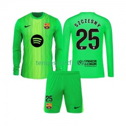 Kit Enfant Maillot Domicile FC Barcelone Gardien Szczesny 25 2025-2026 à Manches Longues