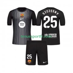 Kit Enfant Maillot Troisième FC Barcelone Gardien Szczesny 25 2025-2026 à Manches Courtes