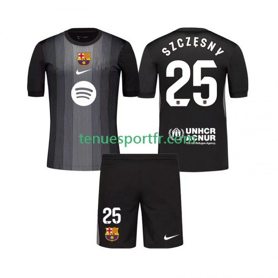 Kit Enfant Maillot Troisième FC Barcelone Gardien Szczesny 25 2025-2026 à Manches Courtes