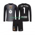Kit Enfant Maillot Troisième FC Barcelone Gardien Ter Stegen 1 2025-2026 à Manches Longues