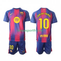 Kit Enfant Maillot Domicile FC Barcelone Lamine Yamal 10 2025-2026 à Manches Courtes