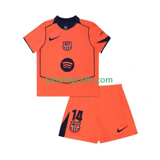 Kit Enfant Maillot Troisième FC Barcelone Marcus Rashford 14 UCL 2025-2026 à Manches Courtes