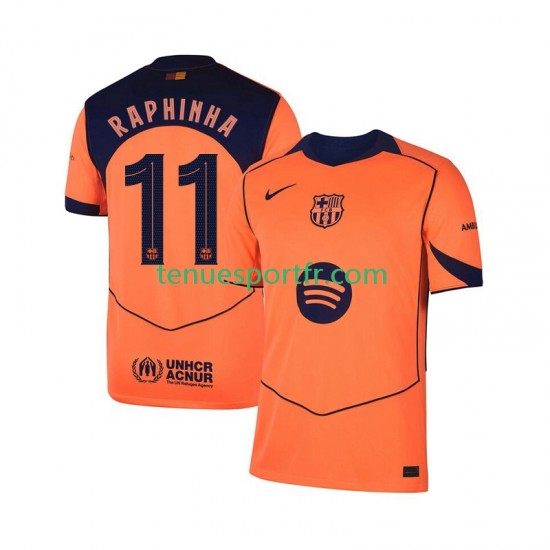 Homme Maillot Troisième FC Barcelone Raphinha 11 Champions League 2025-2026 à Manches Courtes