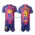 Kit Enfant Maillot Domicile FC Barcelone Robert Lewandowski 9 2025-2026 à Manches Courtes