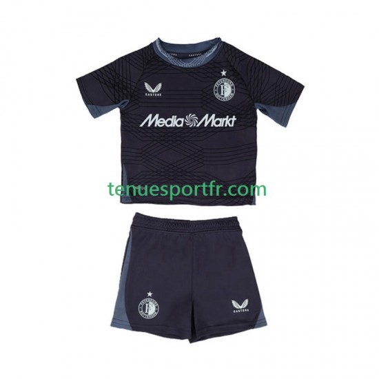 Kit Enfant Maillot Extérieur Feyenoord Rotterdam 2025-2026 à Manches Courtes