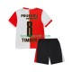 Kit Enfant Maillot Domicile Feyenoord Rotterdam Quinten Timber 8 2025-2026 à Manches Courtes