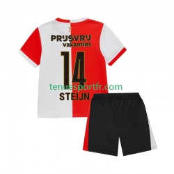 Kit Enfant Maillot Domicile Feyenoord Rotterdam Sem Steijn 14 2025-2026 à Manches Courtes