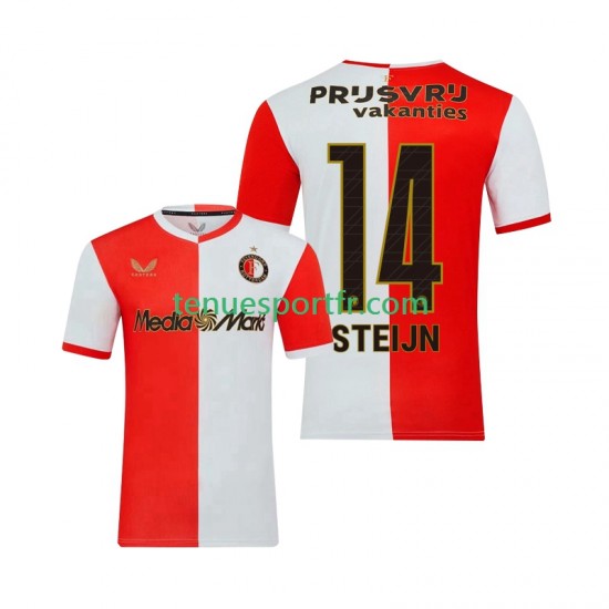 Homme Maillot Domicile Feyenoord Rotterdam Sem Steijn 14 2025-2026 à Manches Courtes
