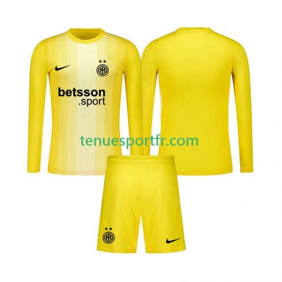 Kit Enfant Maillot Extérieur Inter Milan Gardien 2025-2026 à Manches Longues