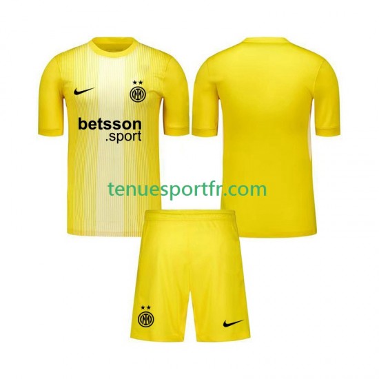 Kit Enfant Maillot Extérieur Inter Milan Gardien 2025-2026 à Manches Courtes