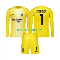 Kit Enfant Maillot Extérieur Inter Milan Gardien Yann Sommer 1 2025-2026 à Manches Longues