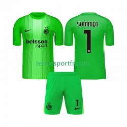 Kit Enfant Maillot Troisième Inter Milan Gardien Yann Sommer 1 2025-2026 à Manches Courtes
