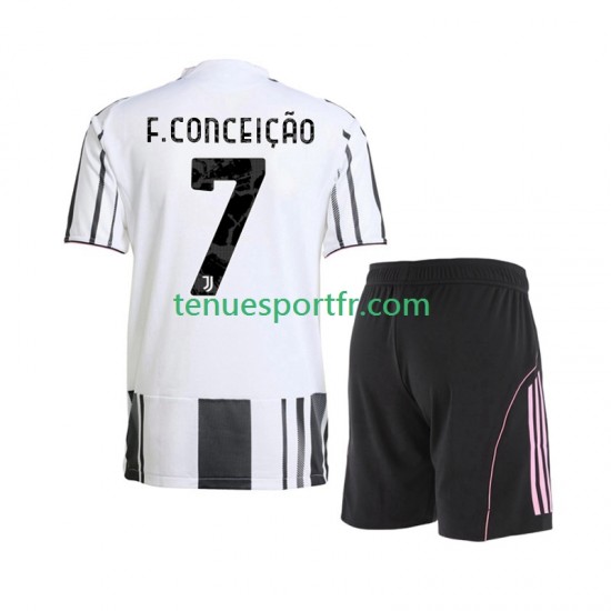 Kit Enfant Maillot Domicile Juventus Francisco Conceicao 7 2025-2026 à Manches Courtes