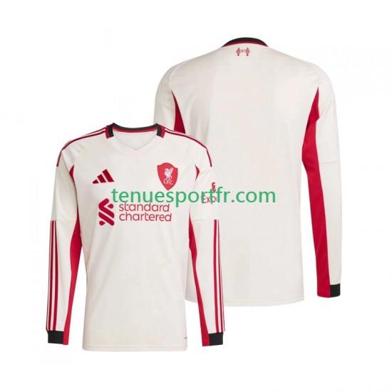 Homme Maillot Extérieur Liverpool 2025-2026 à Manches Longues