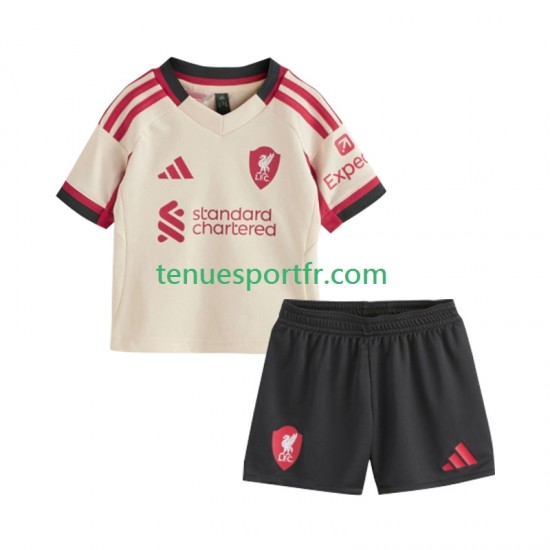 Kit Enfant Maillot Extérieur Liverpool 2025-2026 à Manches Courtes