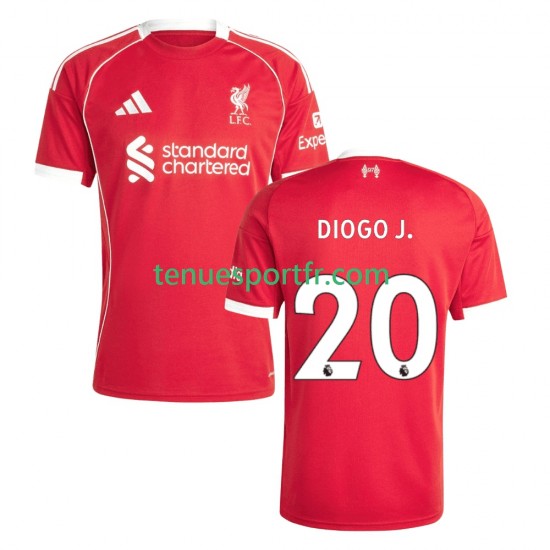 Homme Maillot Domicile Liverpool Diogo Jota 20 2025-2026 à Manches Courtes