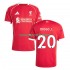 Homme Maillot Domicile Liverpool Diogo Jota 20 2025-2026 à Manches Courtes
