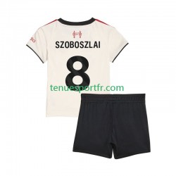 Kit Enfant Maillot Extérieur Liverpool Dominik Szoboszlai 8 2025-2026 à Manches Courtes
