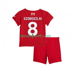 Kit Enfant Maillot Domicile Liverpool Dominik Szoboszlai 8 2025-2026 à Manches Courtes