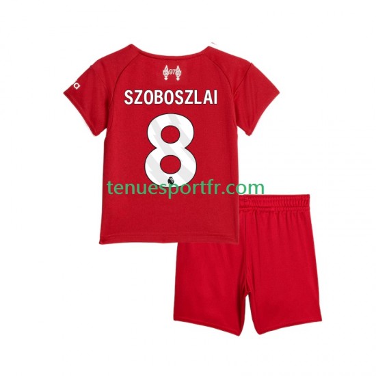 Kit Enfant Maillot Domicile Liverpool Dominik Szoboszlai 8 2025-2026 à Manches Courtes