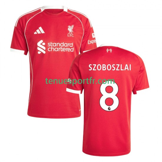 Homme Maillot Domicile Liverpool Dominik Szoboszlai 8 2025-2026 à Manches Courtes