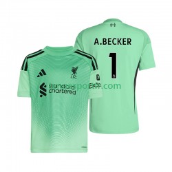 Homme Maillot Domicile Liverpool Gardien Alisson Becker 1 2025-2026 à Manches Courtes