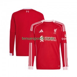 Homme Maillot Domicile Liverpool 2025-2026 à Manches Longues