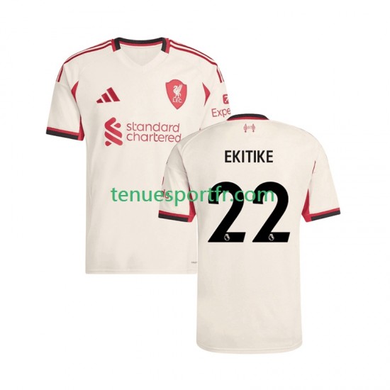 Homme Maillot Extérieur Liverpool Hugo Ekitike 22 2025-2026 à Manches Courtes