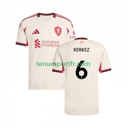 Homme Maillot Extérieur Liverpool Milos Kerkez 6 2025-2026 à Manches Courtes