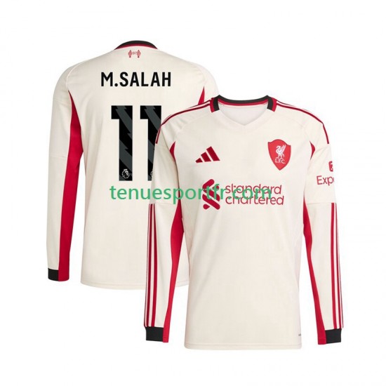 Homme Maillot Extérieur Liverpool Mohamed Salah 11 2025-2026 à Manches Longues