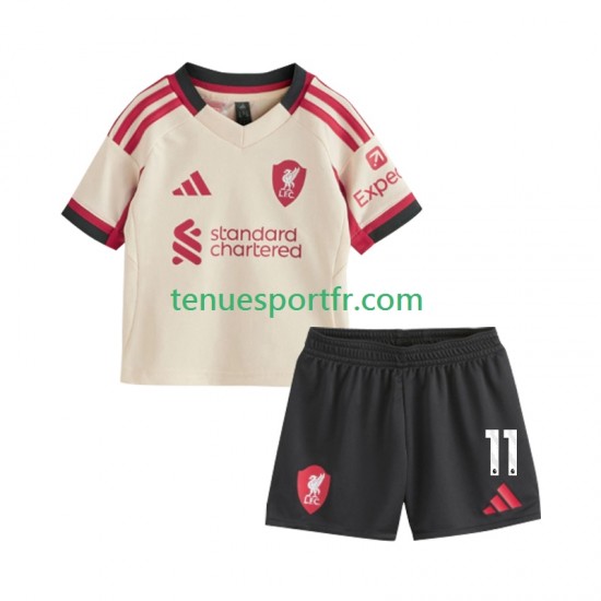 Kit Enfant Maillot Extérieur Liverpool Mohamed Salah 11 2025-2026 à Manches Courtes