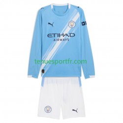 Kit Enfant Maillot Domicile Manchester City 2025-2026 à Manches Longues