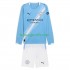 Kit Enfant Maillot Domicile Manchester City 2025-2026 à Manches Longues