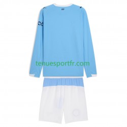 Kit Enfant Maillot Domicile Manchester City 2025-2026 à Manches Longues