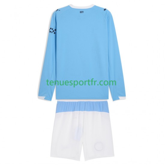 Kit Enfant Maillot Domicile Manchester City 2025-2026 à Manches Longues