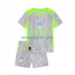 Kit Enfant Maillot Troisième Manchester City 2025-2026 à Manches Courtes