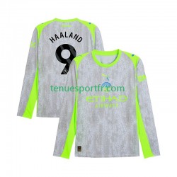 Homme Maillot Troisième Manchester City Erling Haaland 9 2025-2026 à Manches Longues