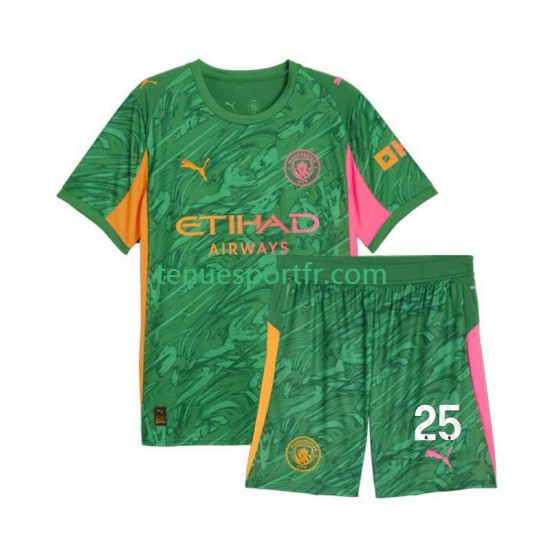 Kit Enfant Maillot Domicile Manchester City Gardien Gianluigi Donnarumma 25 2025-2026 à Manches Courtes