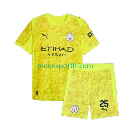Kit Enfant Maillot Troisième Manchester City Gardien Gianluigi Donnarumma 25 2025-2026 à Manches Courtes