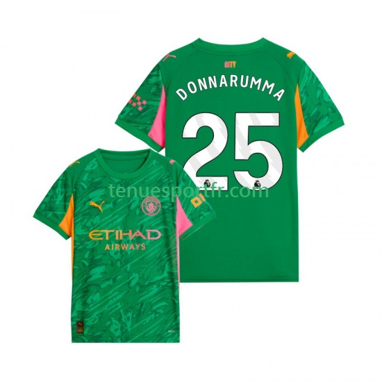 Homme Maillot Domicile Manchester City Gardien Gianluigi Donnarumma 25 2025-2026 à Manches Courtes