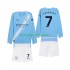 Kit Enfant Maillot Domicile Manchester City Omar Marmoush 7 2025-2026 à Manches Longues
