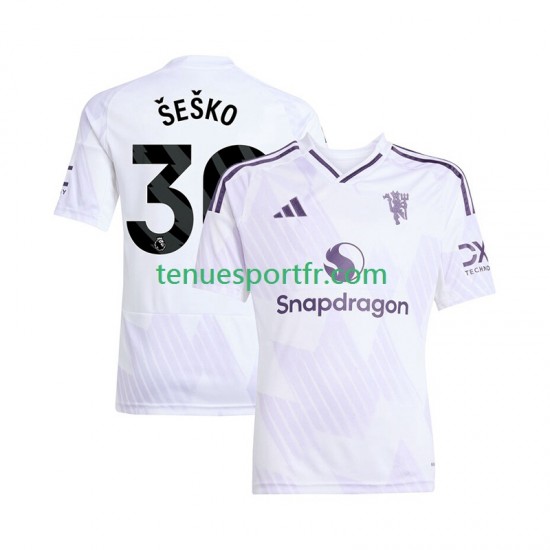 Homme Maillot Extérieur Manchester United Benjamin Sesko 30 2025-2026 à Manches Courtes