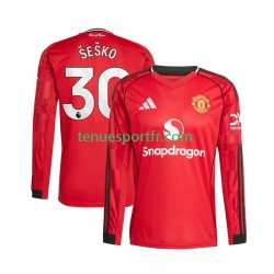 Homme Maillot Domicile Manchester United Benjamin Sesko 30 2025-2026 à Manches Longues