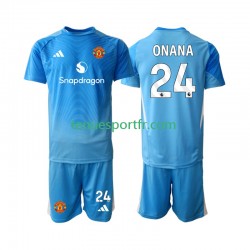 Kit Enfant Maillot Domicile Manchester United Gardien Andre Onana 24 2025-2026 à Manches Courtes