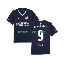 Homme Maillot Extérieur PSV Eindhoven Ricardo Pepi 9 2025-2026 à Manches Courtes