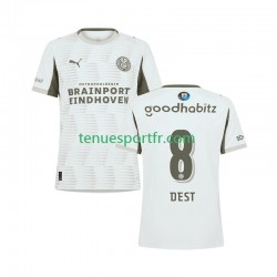Homme Maillot Troisième PSV Eindhoven Sergino Dest 8 2025-2026 à Manches Courtes