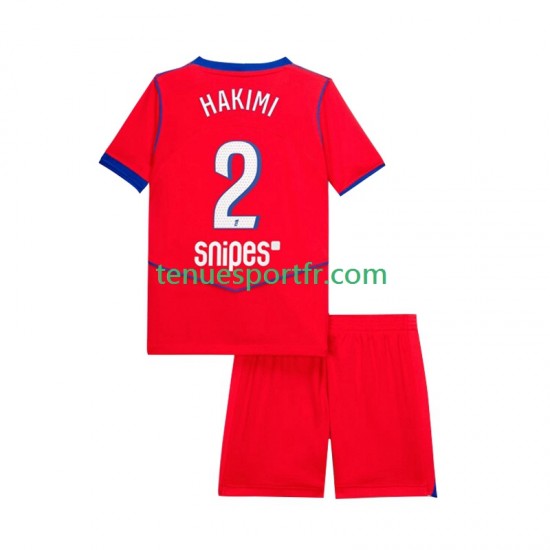 Kit Enfant Maillot Troisième Paris Saint-Germain Achraf Hakimi 2 2025-2026 à Manches Courtes